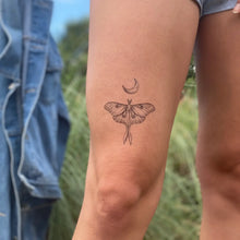 Load image into Gallery viewer, Luna Moth Temporary Tattoo 2 Pack