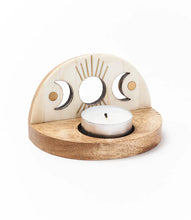 Load image into Gallery viewer, Indukala Moon Phase Tealight Candle Holder
