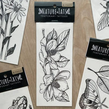 Load image into Gallery viewer, Magnolia Temporary Tattoo 2 Pack
