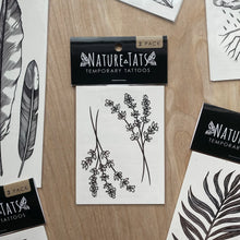 Load image into Gallery viewer, Lavender Temporary Tattoo 2 Pack