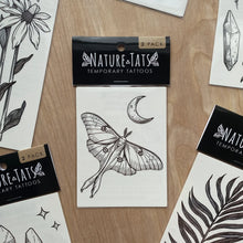 Load image into Gallery viewer, Luna Moth Temporary Tattoo 2 Pack