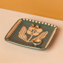 Load image into Gallery viewer, Teppi Green Square Trinket Tray