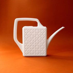 Breeze Block Watering Can- Ivory