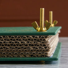 Load image into Gallery viewer, Botanical Flower Press โ Linen Cover & Gold Foil