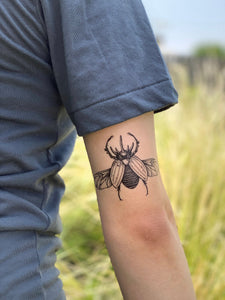Beetle Temporary Tattoo 2 Pack