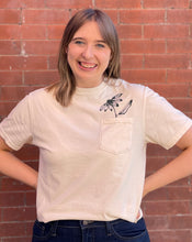 Load image into Gallery viewer, KCK Flower Pocket Unisex Tee In Dark Forest Green