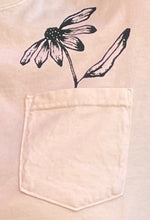 Load image into Gallery viewer, KCK Flower Pocket Unisex Tee In Dark Forest Green
