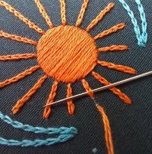 Load image into Gallery viewer, Blue Moon Embroidery Kit