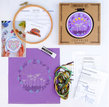 Load image into Gallery viewer, Night Garden Embroidery Kit