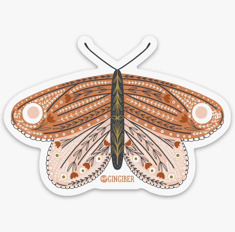 Butterfly Sticker by Gingiber