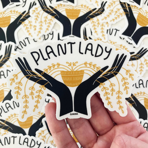 Plant Lady Sticker by Gingiber
