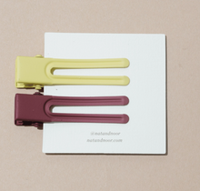 Load image into Gallery viewer, Lu Lu Hair Clips In Mint Chocolate
