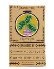 Load image into Gallery viewer, Peacock Plant Embroidery Kit