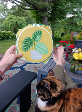Load image into Gallery viewer, Peacock Plant Embroidery Kit