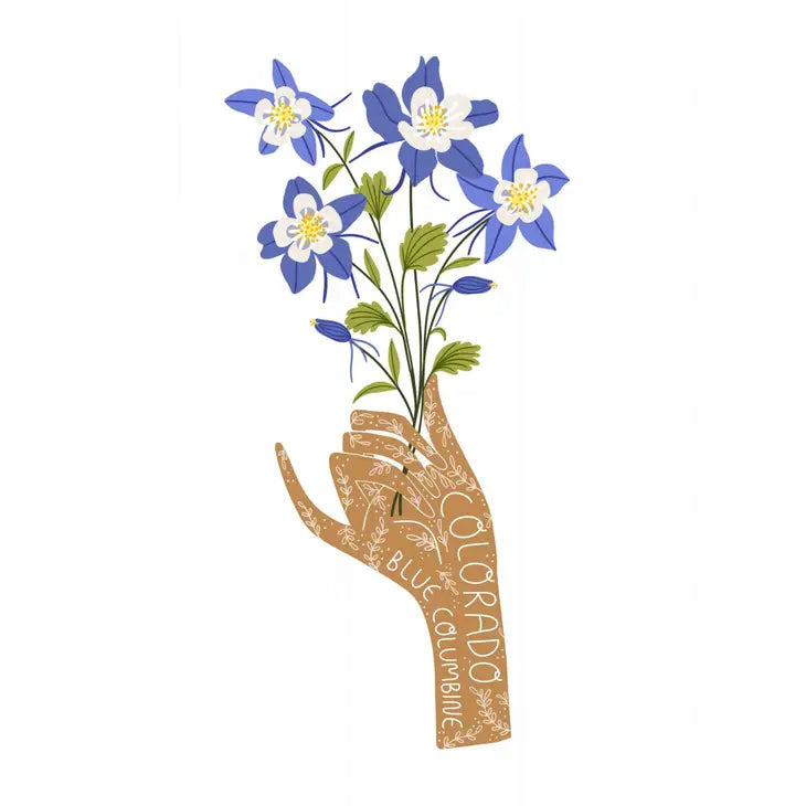 Colorado State Flower Sticker by Gingiber