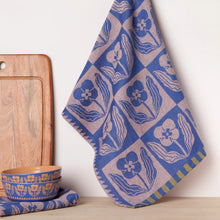 Load image into Gallery viewer, Teppi Jacquard Dishtowel In Blue
