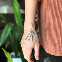 Load image into Gallery viewer, Lavender Temporary Tattoo 2 Pack