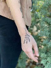 Load image into Gallery viewer, Lavender Temporary Tattoo 2 Pack