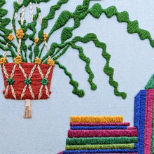 Load image into Gallery viewer, Ricrac Plant Embroidery Kit