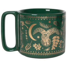 Load image into Gallery viewer, Dark Green Moonlit Ceramic Studio Midi Mug