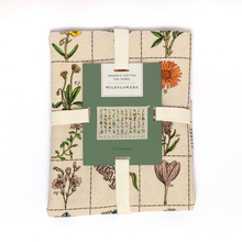 Load image into Gallery viewer, Wildflowers Organic Cotton Tea Towel
