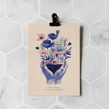 Load image into Gallery viewer, Let the Old Go, So the New Can Grow Greeting Card