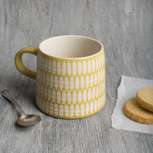 Load image into Gallery viewer, Ochre Imprint Stoneware Mug