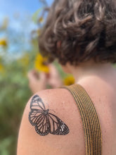 Load image into Gallery viewer, Monarch Temporary Tattoo 2 Pack
