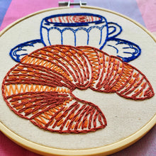 Load image into Gallery viewer, Croissant Complete Embroidery Kit
