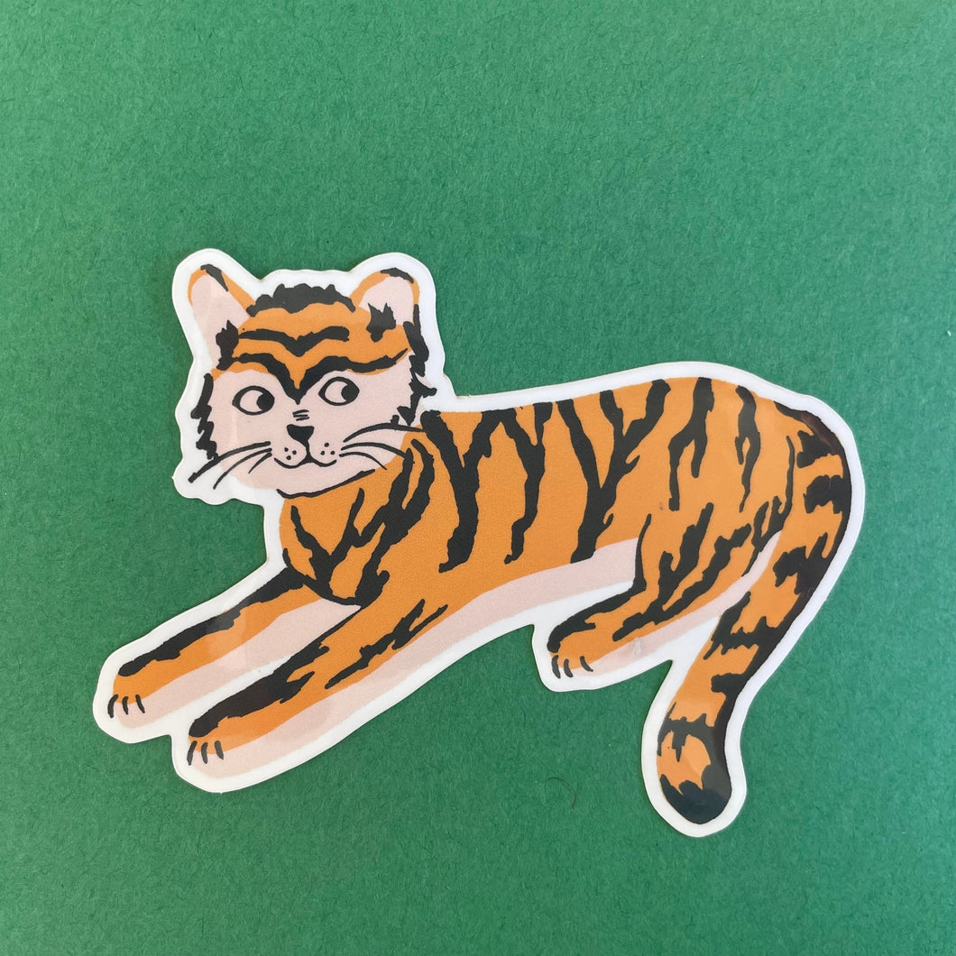 Friendly Tiger Sticker