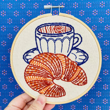 Load image into Gallery viewer, Croissant Complete Embroidery Kit
