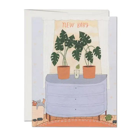 New Baby Plants Greeting Card
