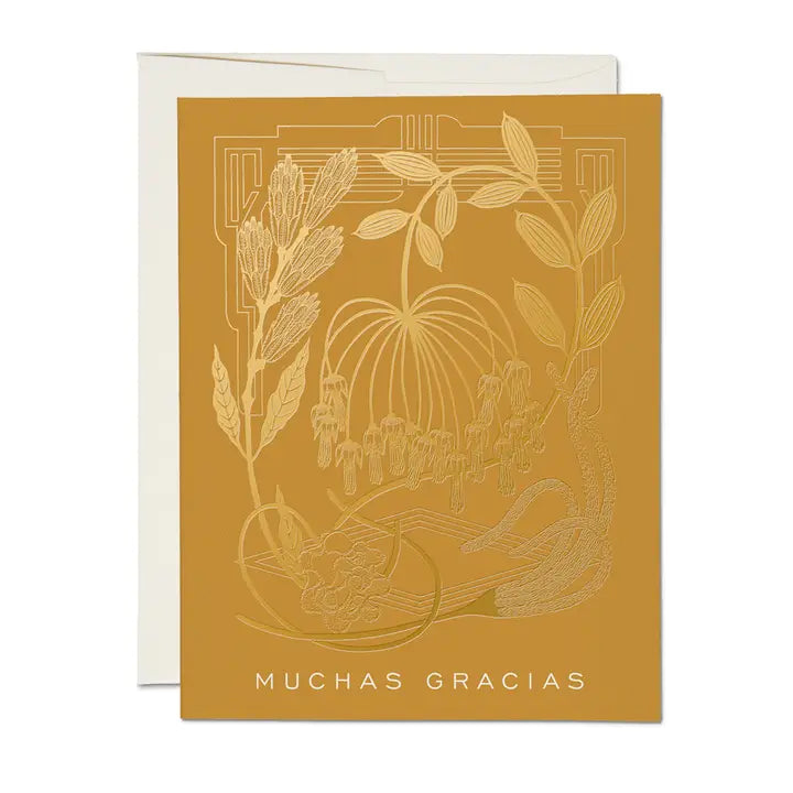 Mustard Muchas Gracias Card