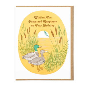 Mallard Ducks Birthday Card