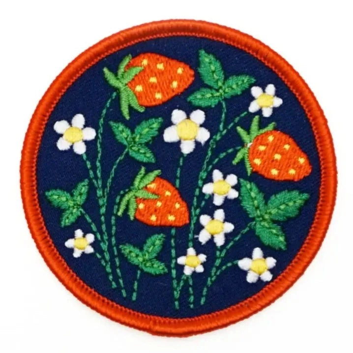 Strawberry Fields Embroidered Patch