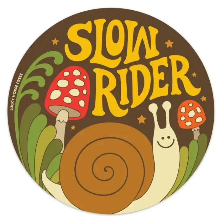 Slow Rider Snail Sticker