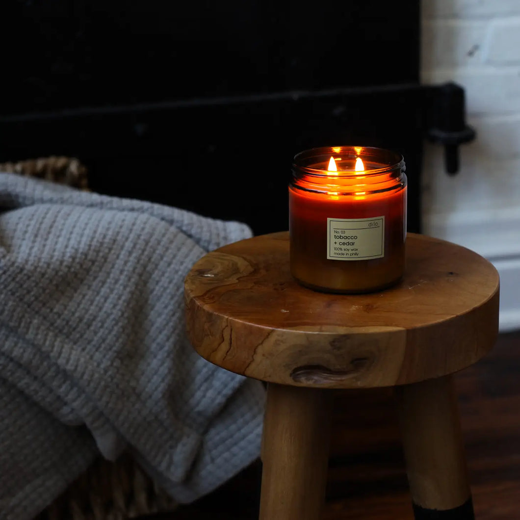 No. 03 Tobacco + Cedar Candle