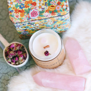 Warm Heart Soy Candle 4oz.