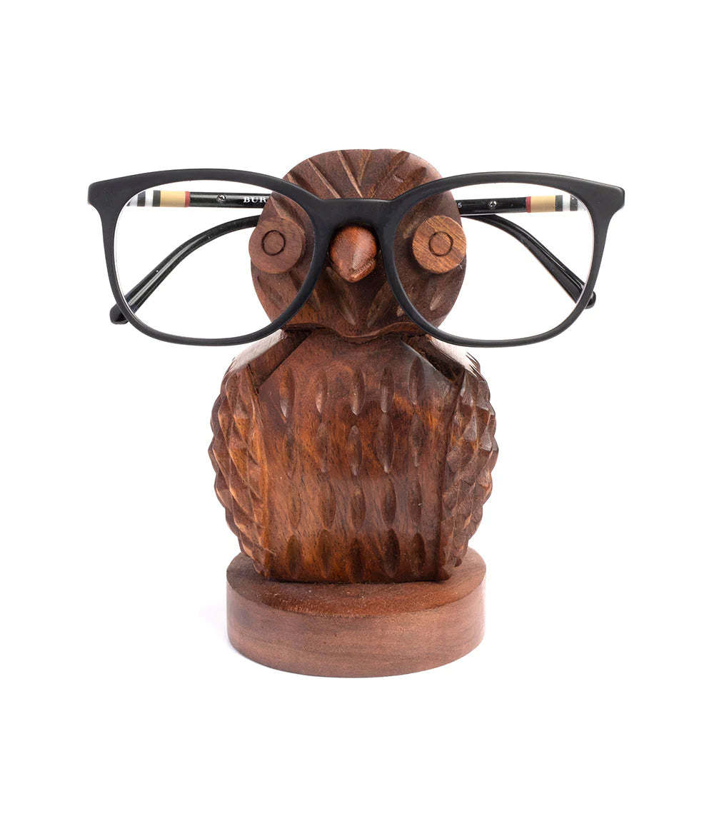 Eyeglass Holder Stand - Owl