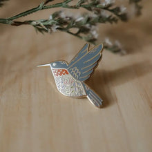 Load image into Gallery viewer, Hummingbird Enamel Pin
