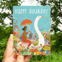 Load image into Gallery viewer, Swan Birthday Card
