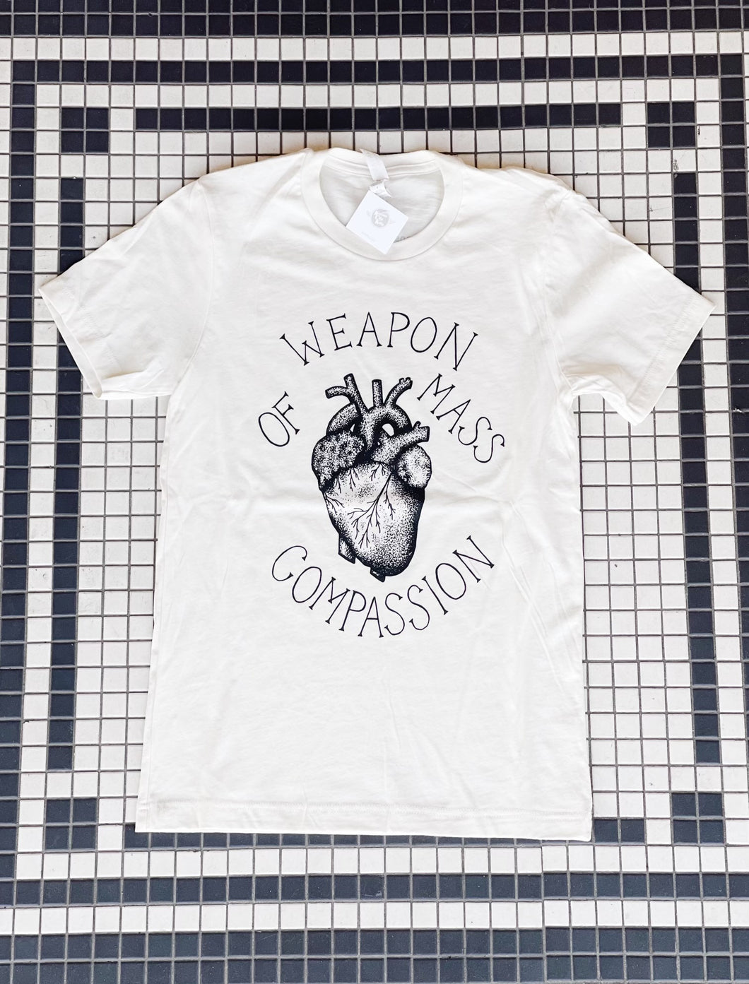 KCK Weapon Of Mass Compassion Unisex Tee- Black Ink