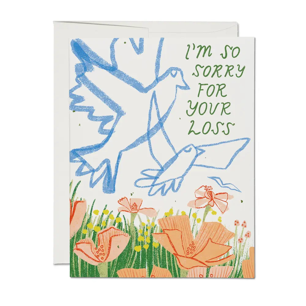 Peaceful Meadow Sympathy Greeting Card