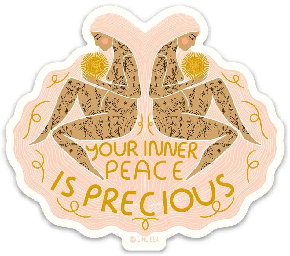 Inner Peace Sticker by Gingiber