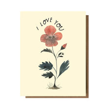 Load image into Gallery viewer, I Love You Flowers Face Card by Esme
