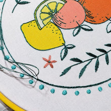 Load image into Gallery viewer, Citrus Embroidery Kit
