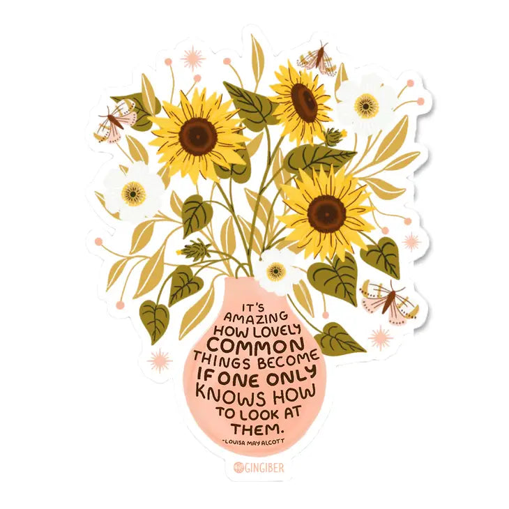 Sunflower Sticker by Gingiber