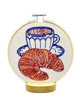 Load image into Gallery viewer, Croissant Complete Embroidery Kit
