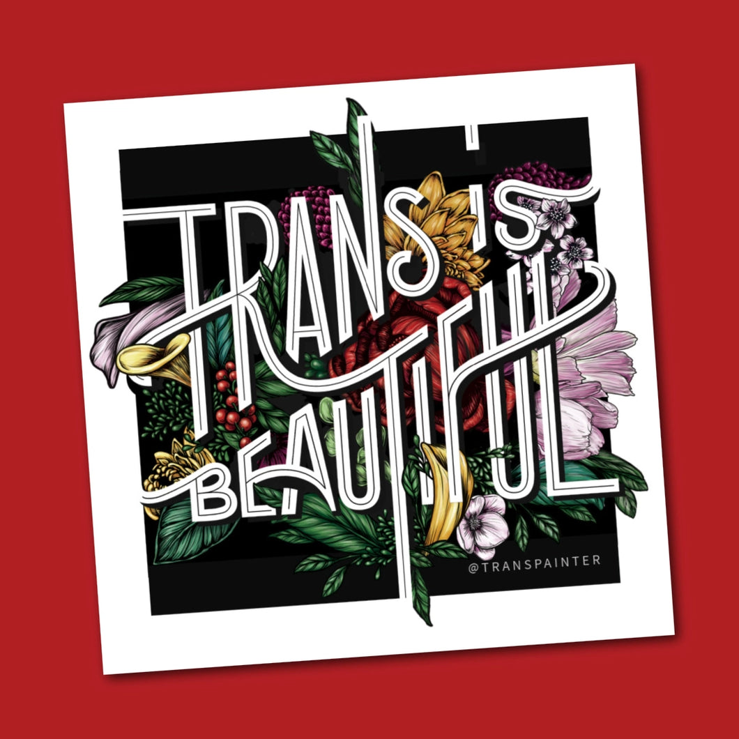 Trans Is Beautiful Sticker