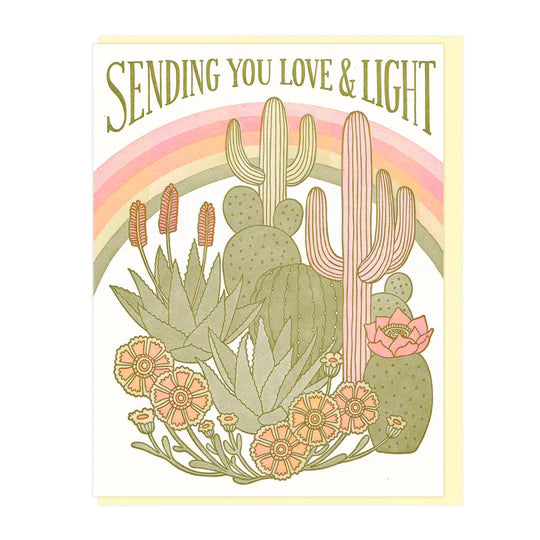 Sending Love + Light Card